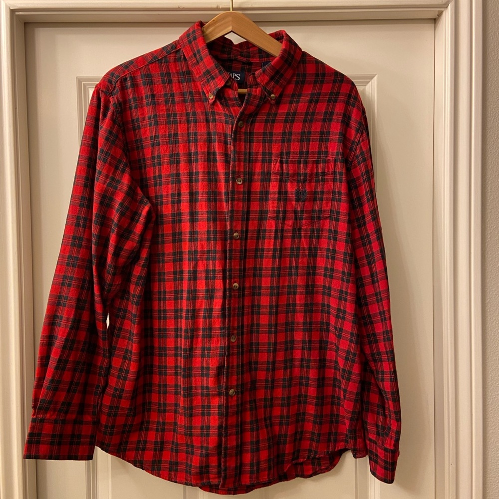 Chaps red/black flannel shirt